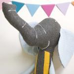 Ludovico The Soft Toy Elephant * Blue And Yellow